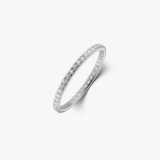 Anello in argento Classic Eternity - Zirconia - Indira
