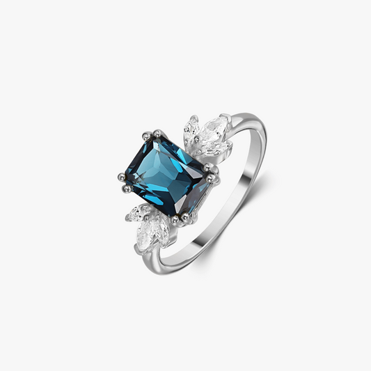 Anello in argento Faerie - Topaz Blue London - Indira