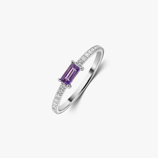 Anello in argento Precious - Ametista - Indira