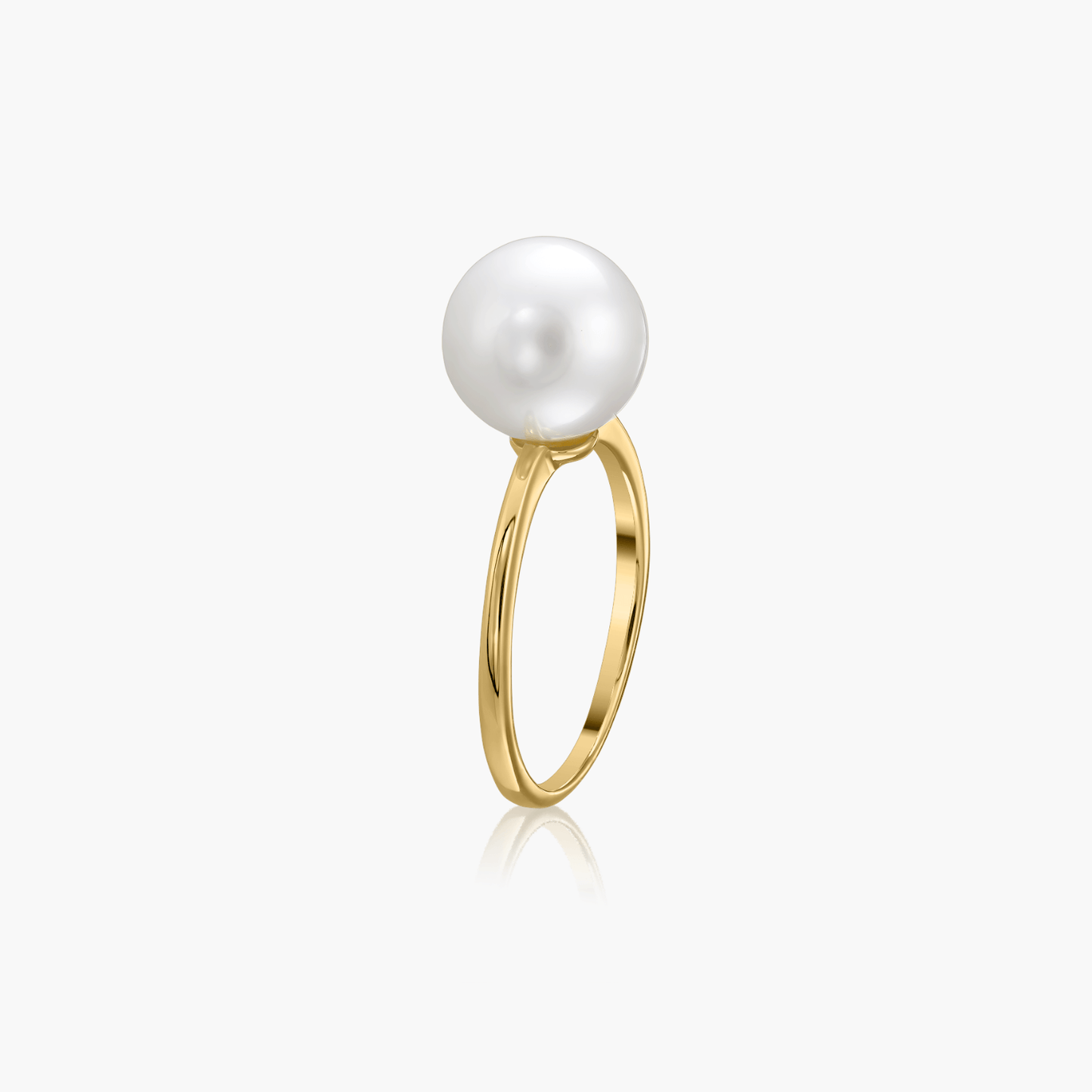 Anello in argento Ruth Golden - Perle Naturali - Indira