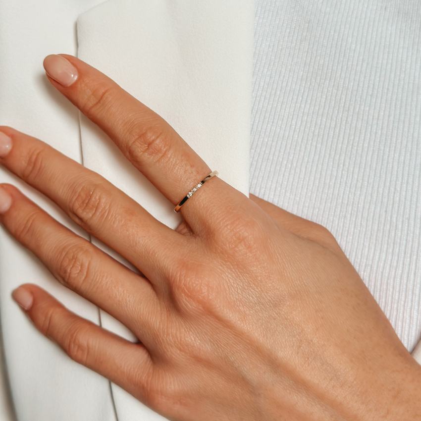 Anello in oro Elegance - Diamanti - Indira