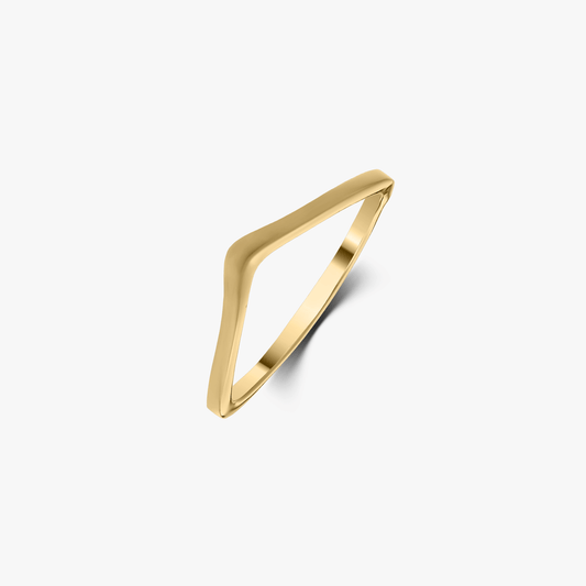 Anello in oro Simple V of Gold - Indira