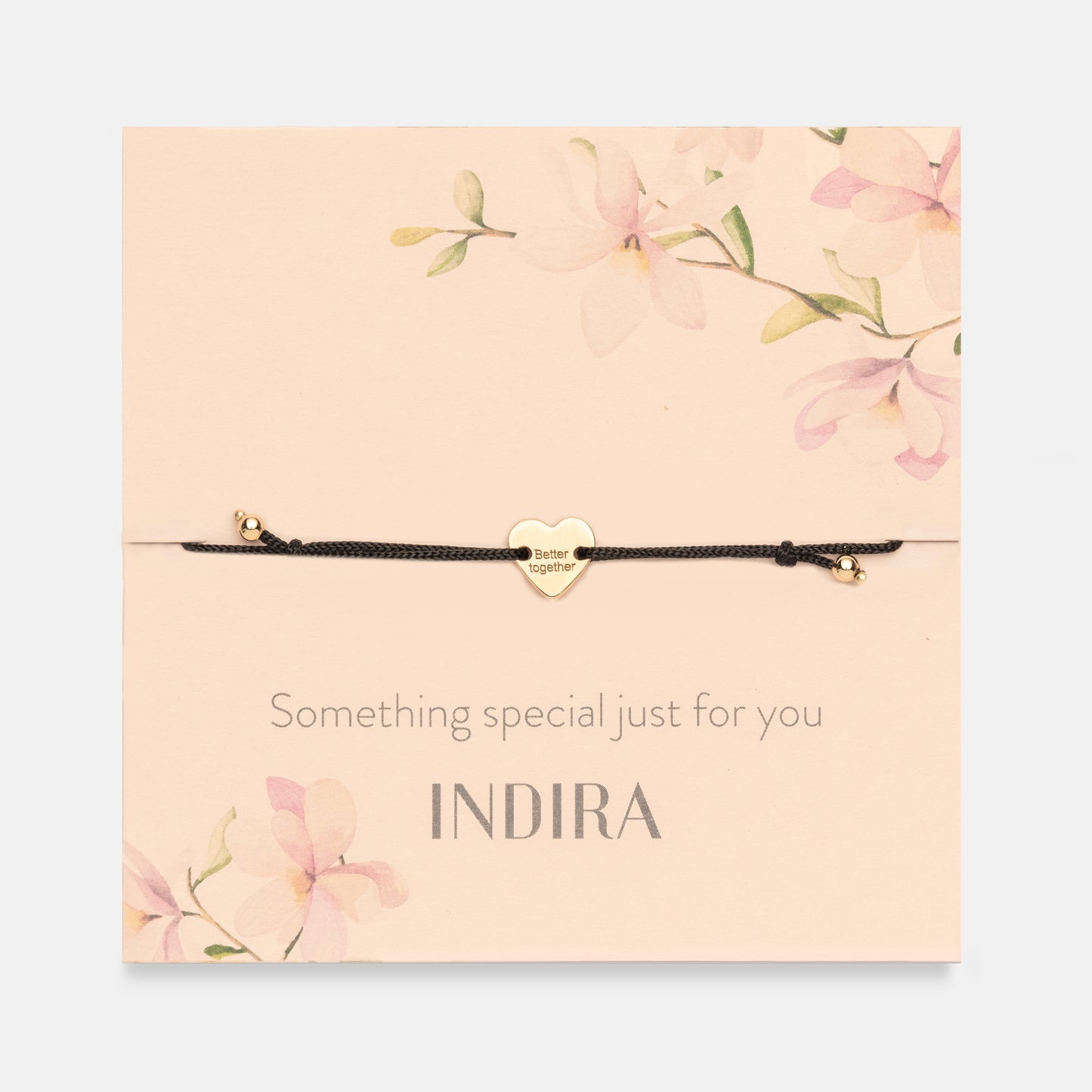 Bracciale cordoncino in argento Golden Better Together - Indira