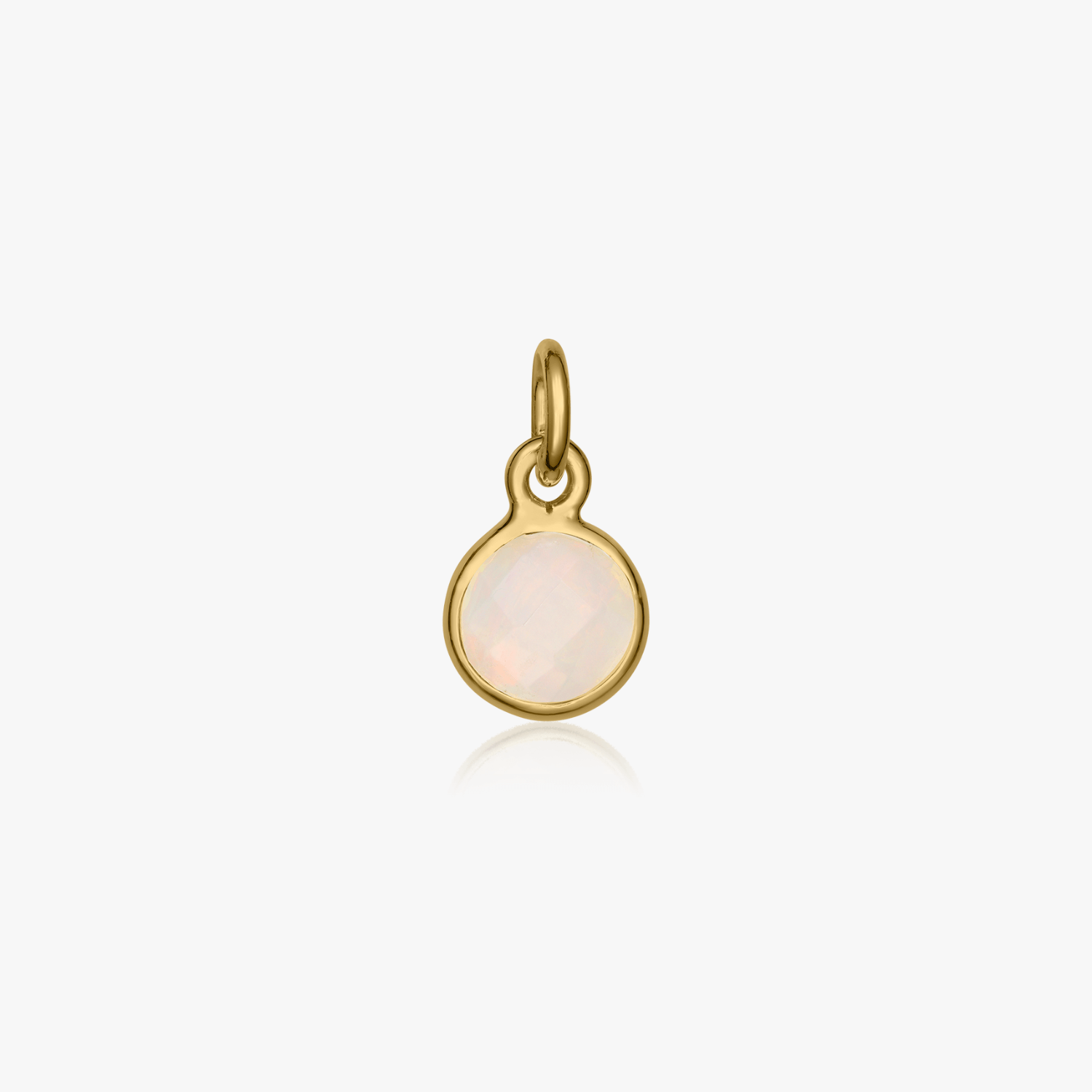 Ciondolo in argento Birthstone Golden October - Opale - Indira