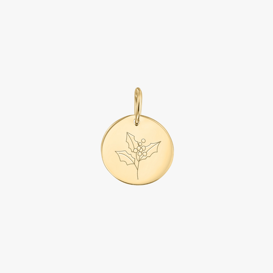 Pendente in oro Birth Flower - December Holly - Indira