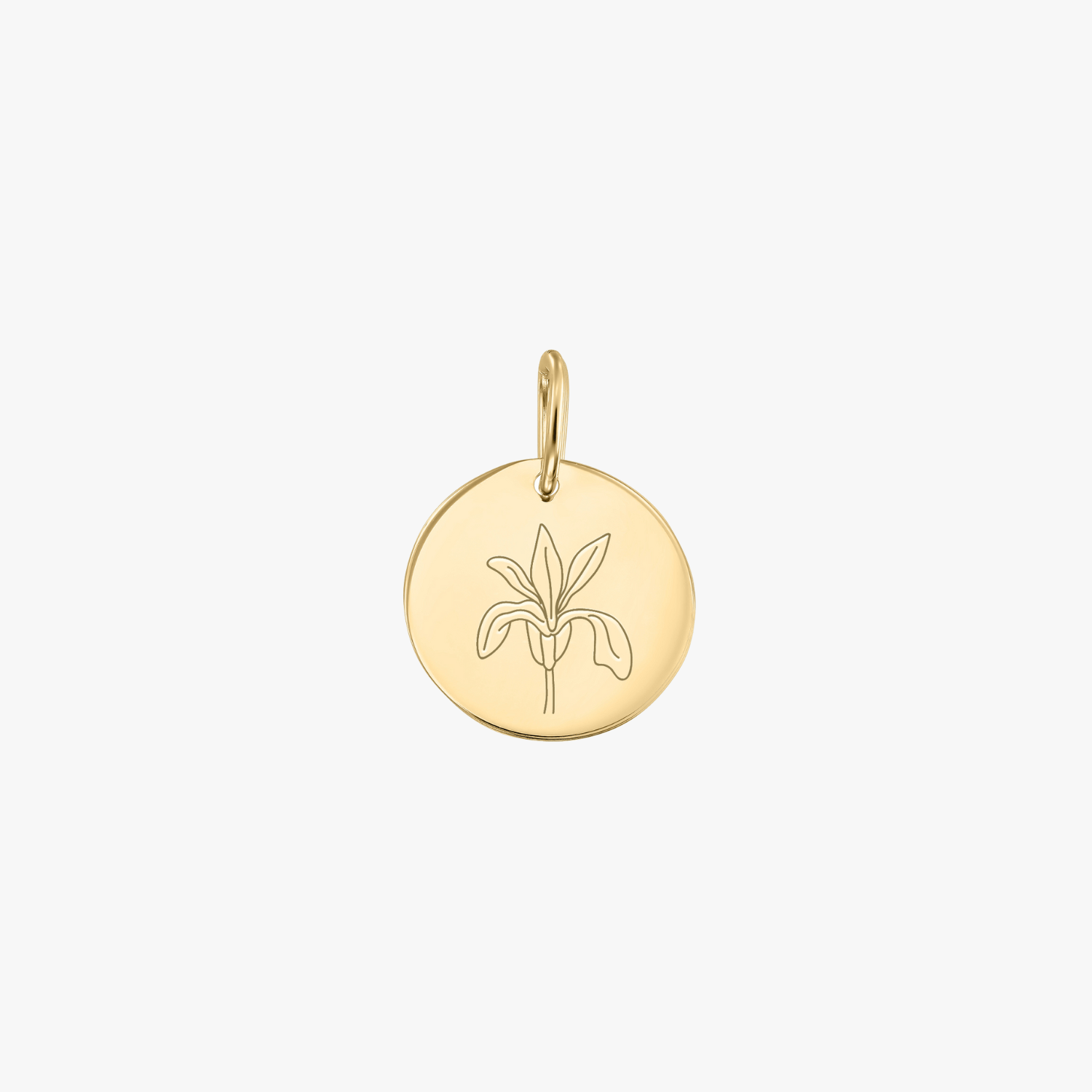 Pendente in oro Birth Flower - February Iris - Indira