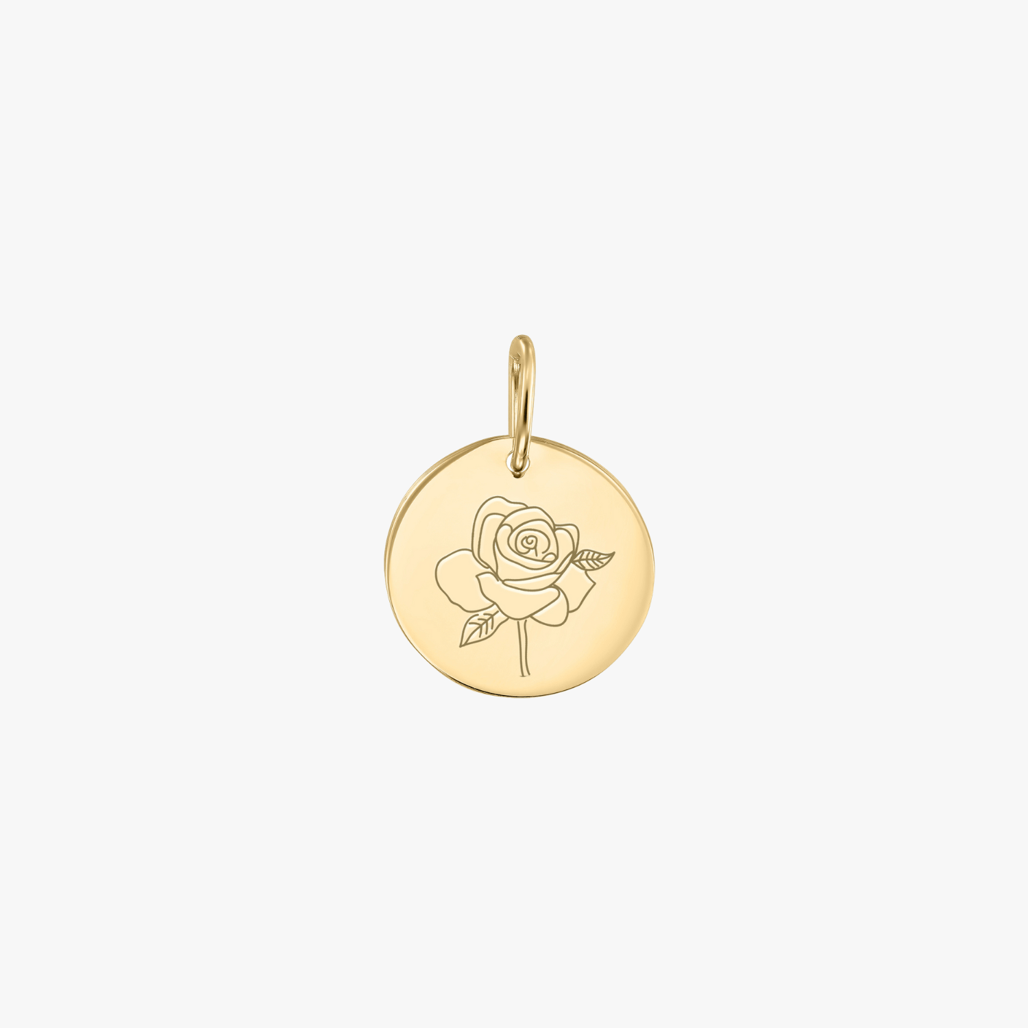 Ciondolo in oro Birth Flower - Rosa di Giugno - Indira
