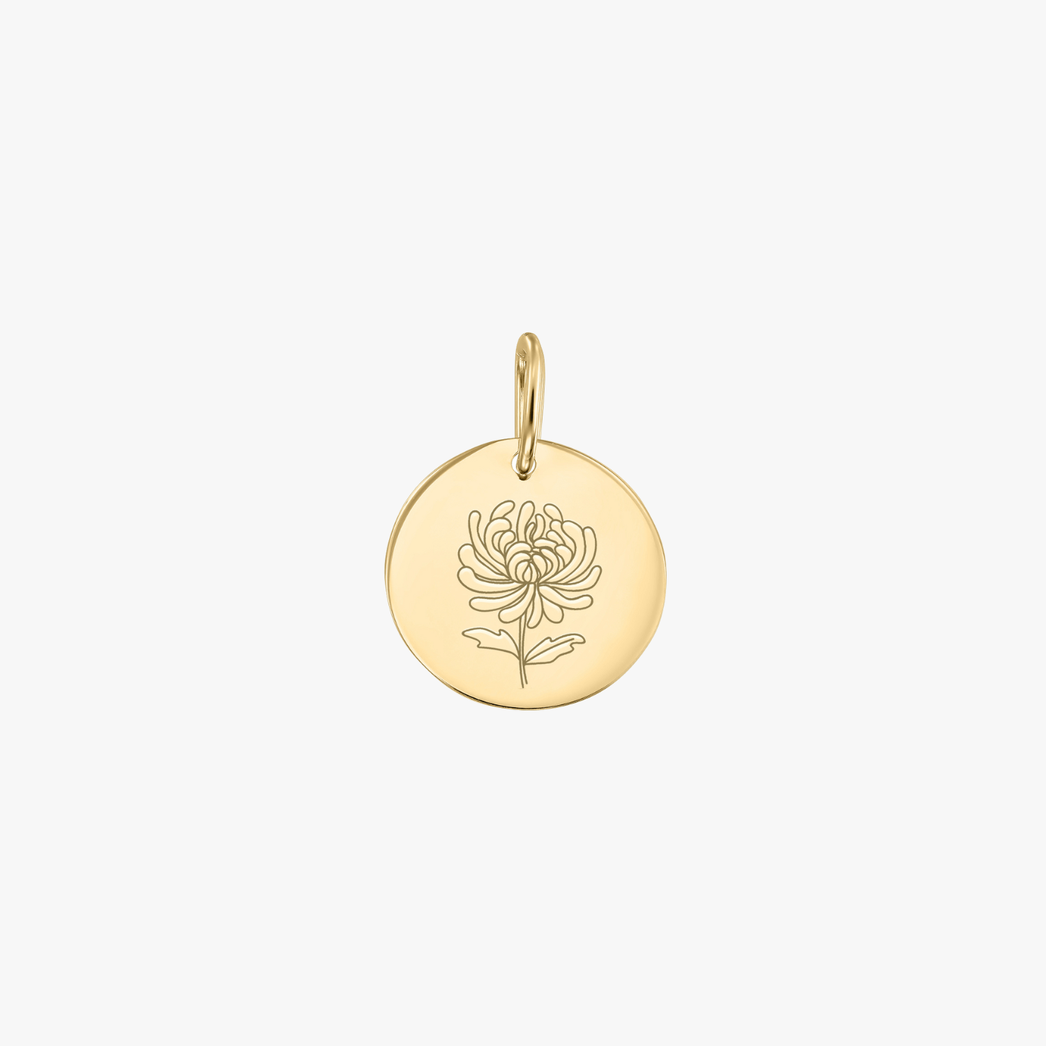 Pendente in oro Birth Flower - Novembre Crisantemo - Indira