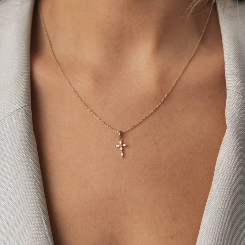 Pendente in oro Croix - Indira