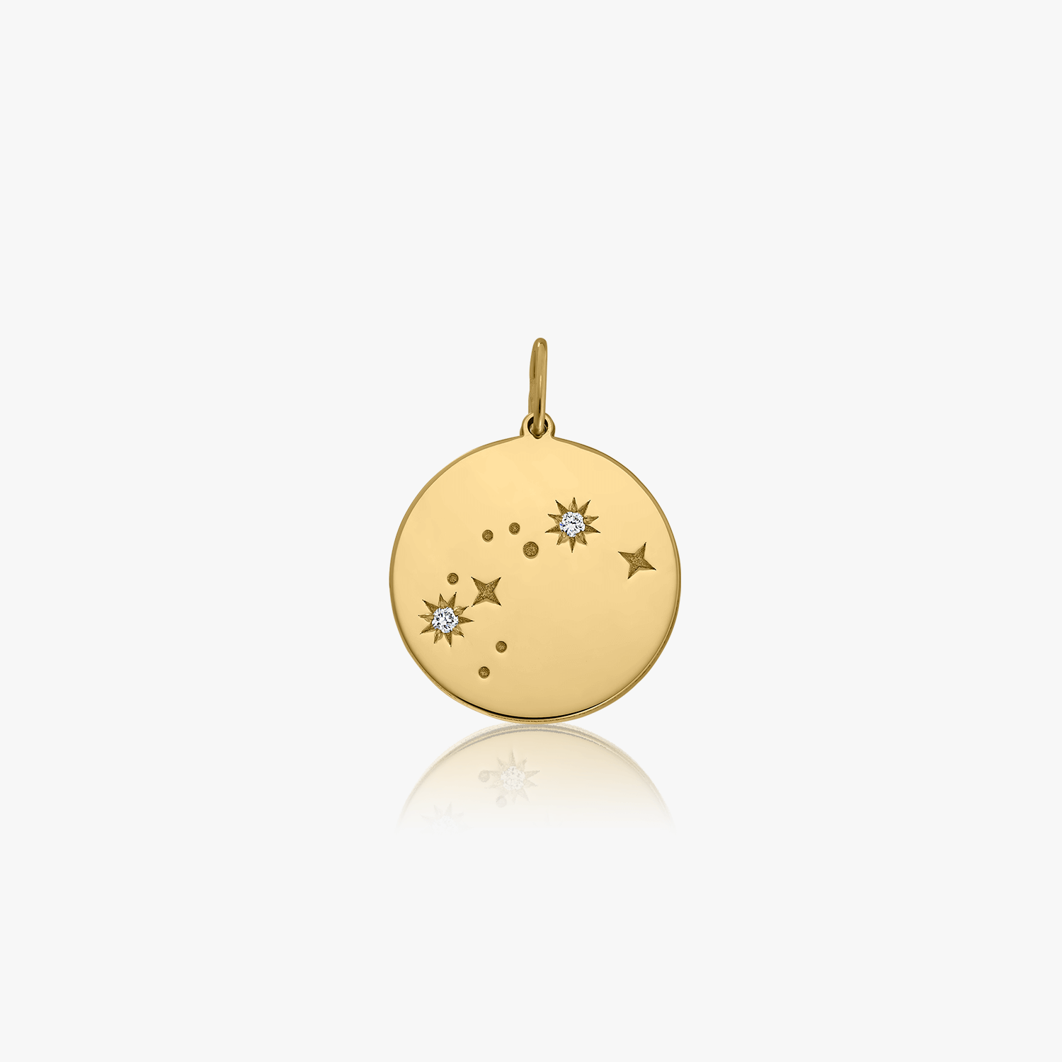 Ciondolo in oro Zodiac - Acquario - Indira
