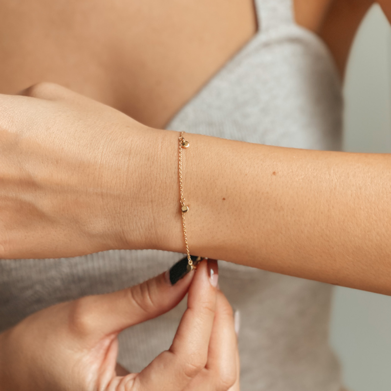 Braccialetto in argento Golden Allegra - Indira