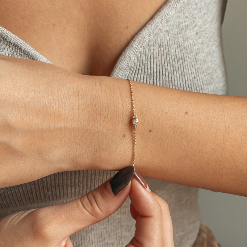 Bracciale in oro Solo - Diamanti - Indira