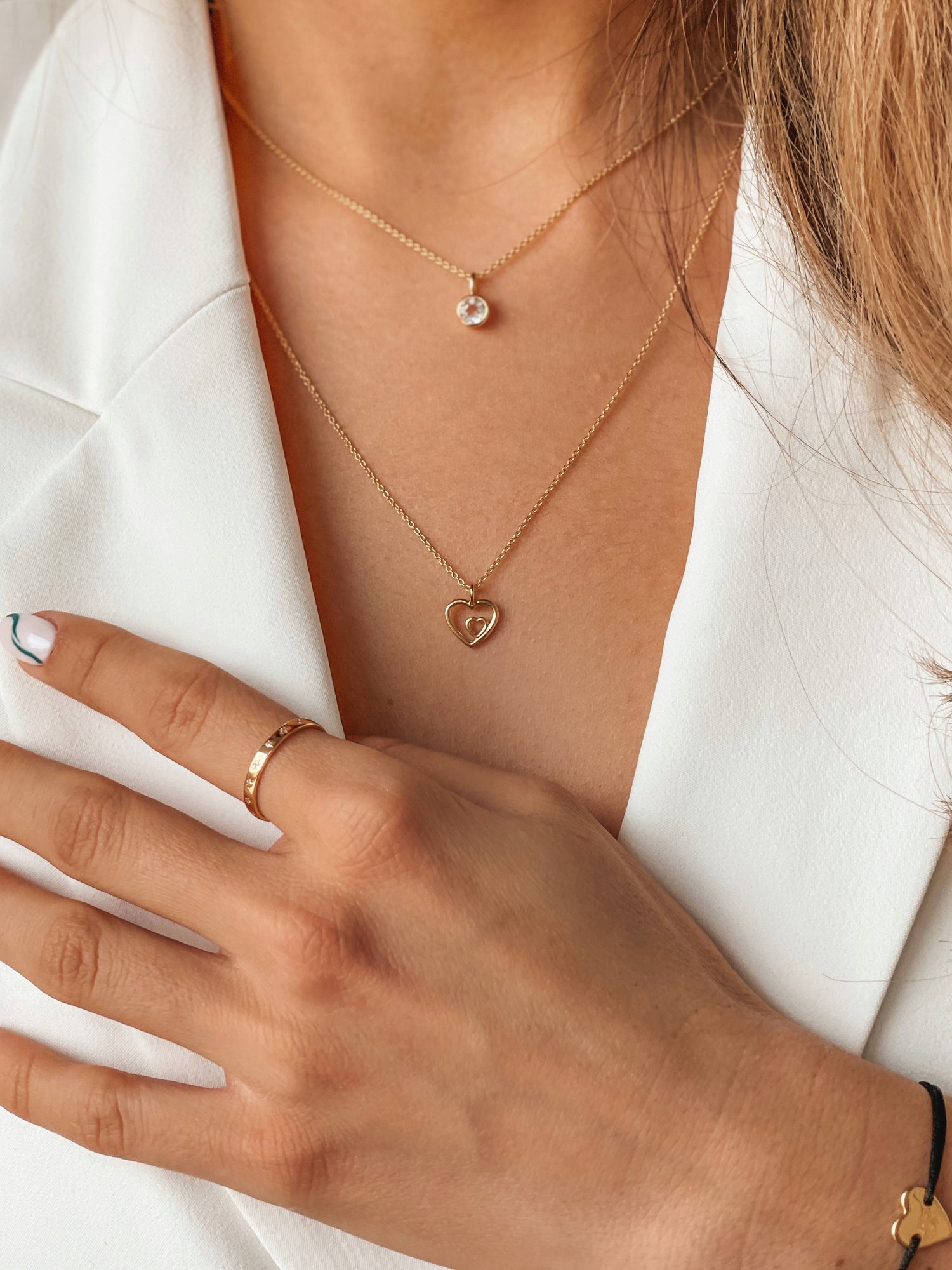 Collana in argento Golden In Love - Indira