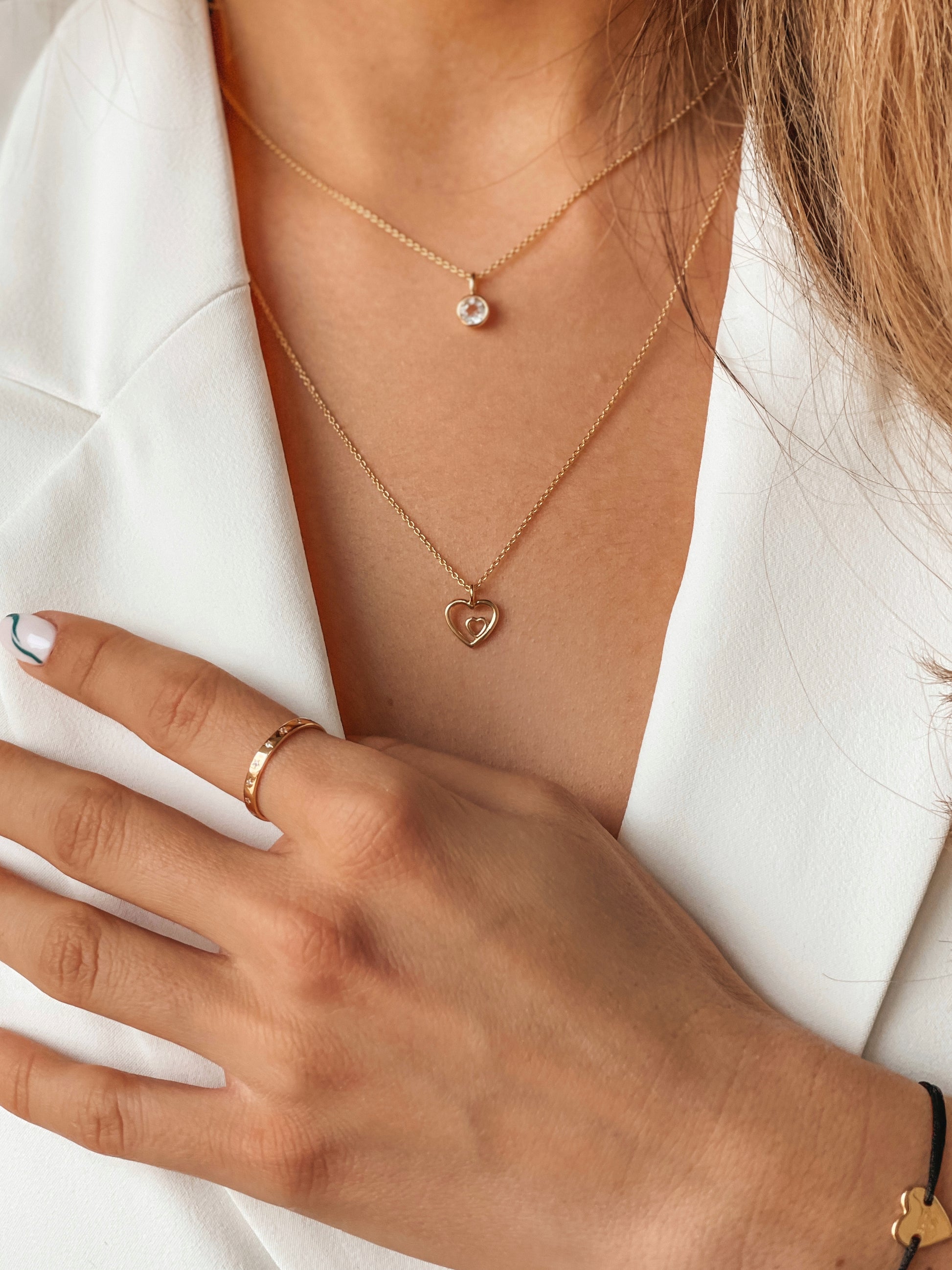 Collana in argento Golden In Love - Indira