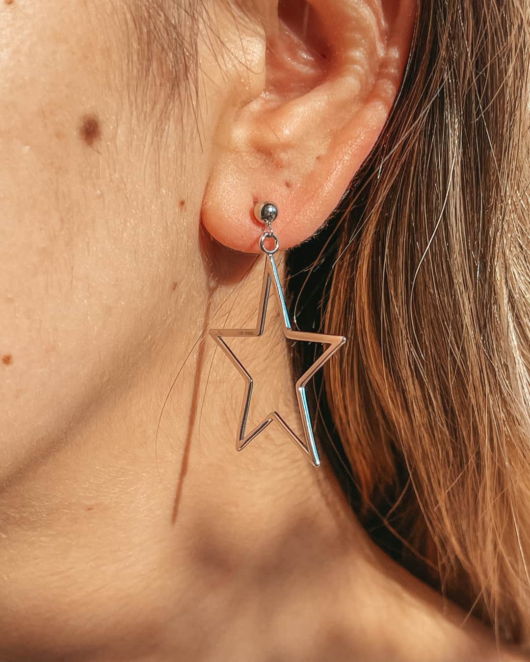 Orecchini in argento Star Shape - Indira