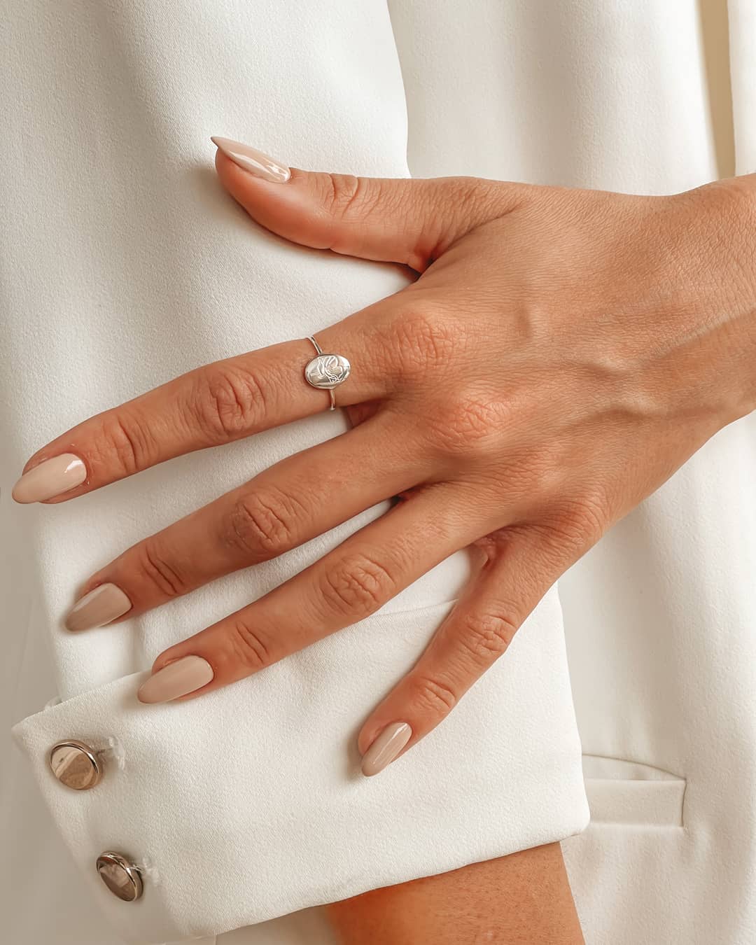 Anello in argento Birth Flower - Agosto Papavero - Indira