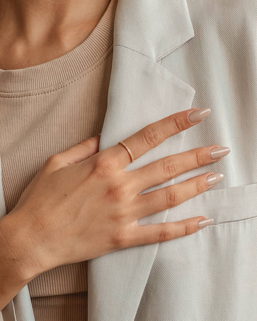 Anello in argento Golden Classic Eternity - Zirconia - Indira